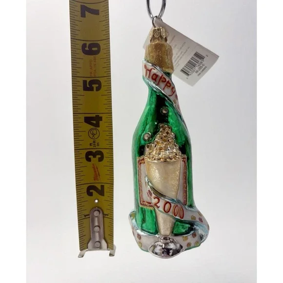 Christopher Radko Cheers Happy New Year 1999 Glass Christmas Ornament 99-285-0 - Picture 5 of 9